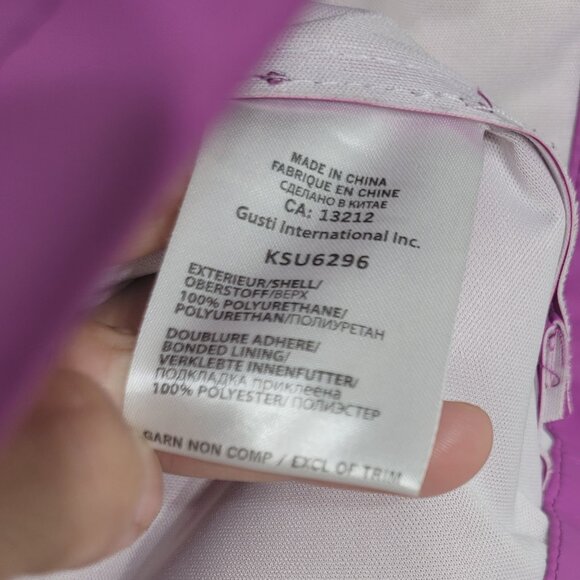 Kamik Kid's Purple Pockets Lightweight & Water-Resistant Hooded Rain Coat Size 2 - Picture 10 of 13